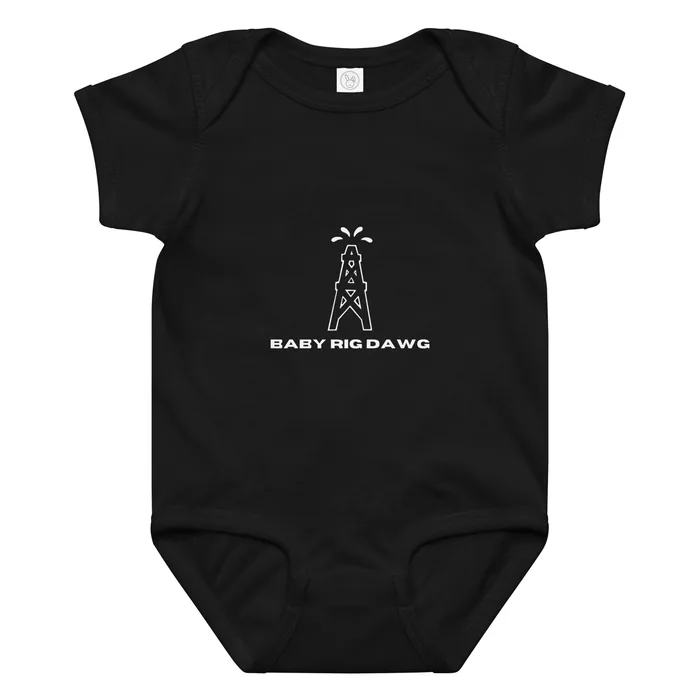 Baby Rig Dawg Bodysuit in black