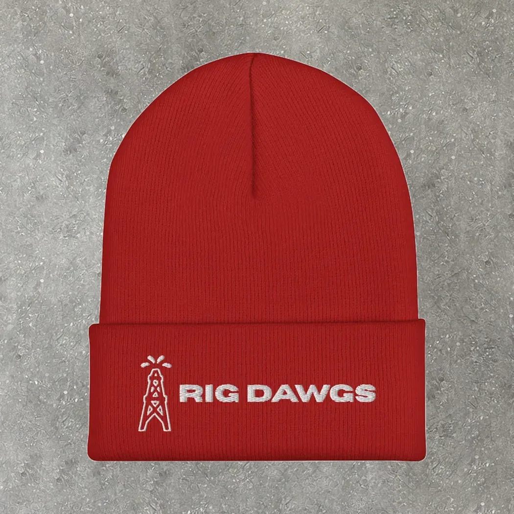 Rig Dawgs Beanie in red
