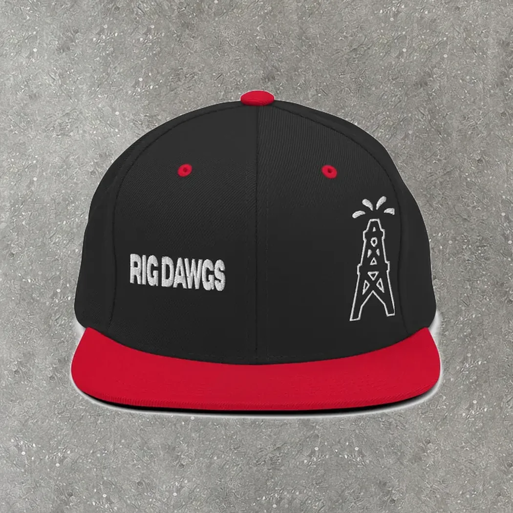Rig Dawgs Snapback in black / red