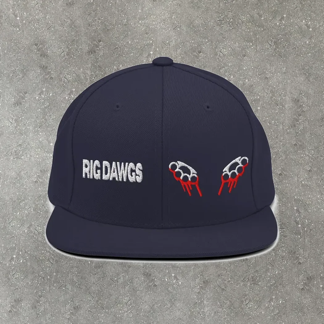 Knuckle Duster Snapback in navy
