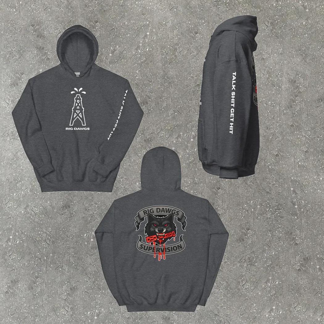 Talk Shit Get Hit Hoodie in grey
