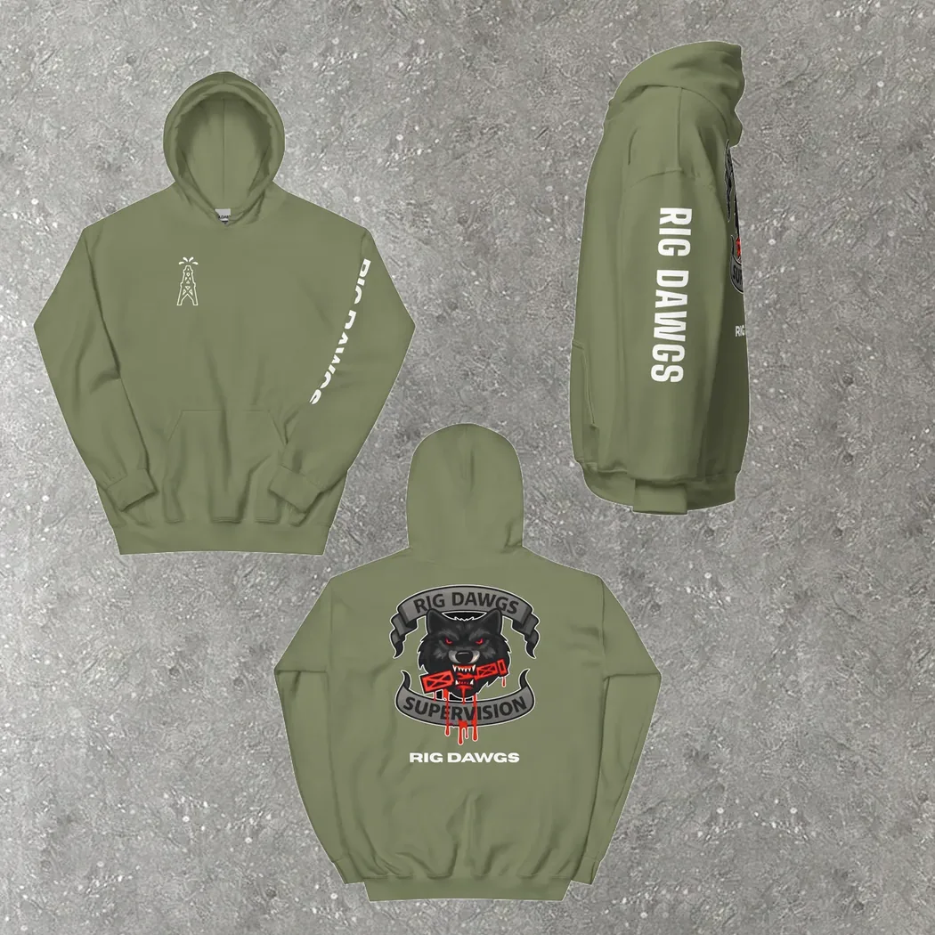 Rig Dawgs Hoodie in army green