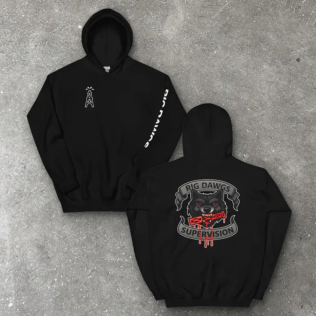 Rig Dawgs Hoodie in black