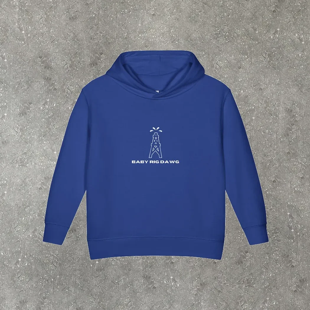 Baby Rig Dawg Toddler Hoodie in royal blue