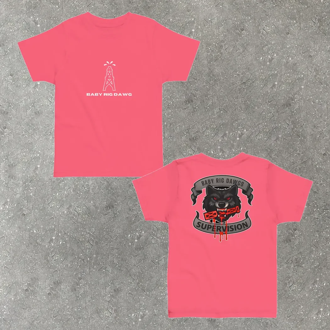 Baby Rig Dawg Toddler Tee in hot pink